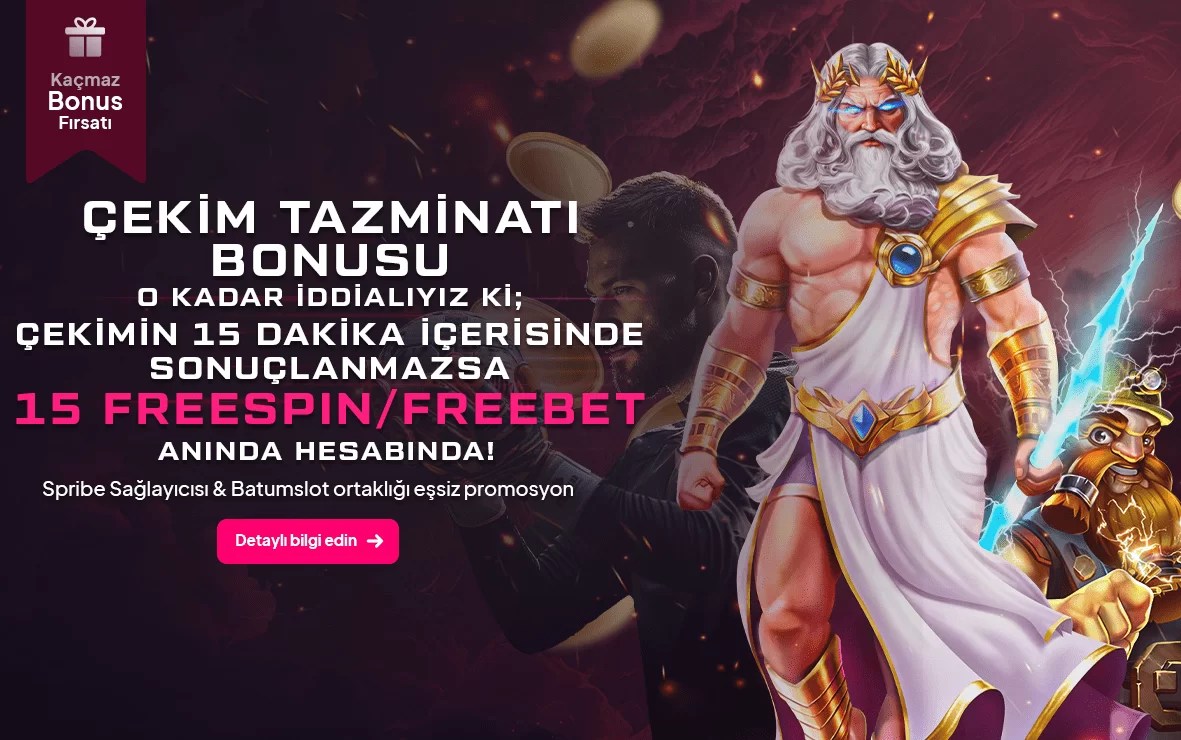 ÇEKİM TAZMİNATI!